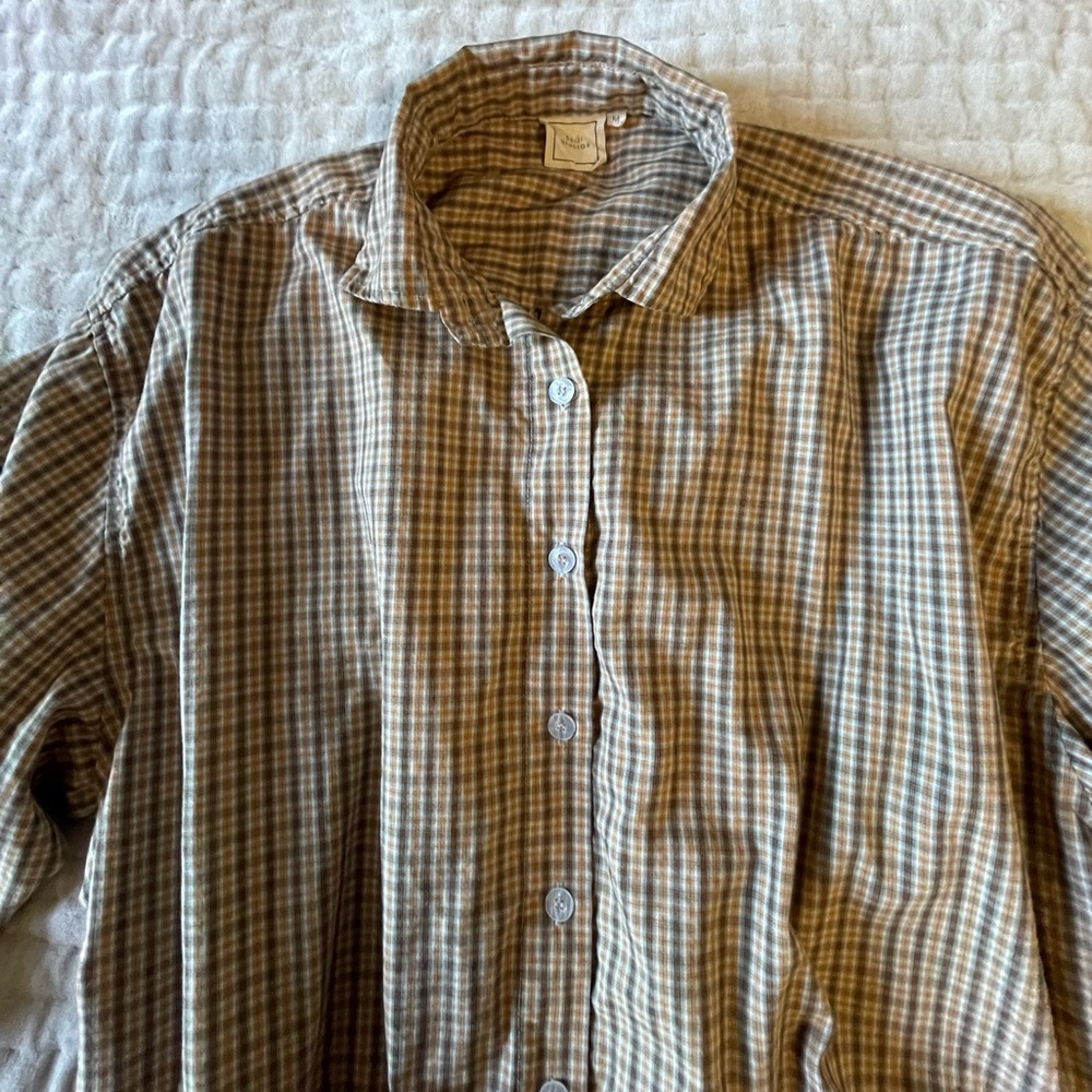 DEIJI STUDIOS  The Oversized Poplin Shirt Gingham Organic Cotton Check Grandpa M - Picture 10 of 16